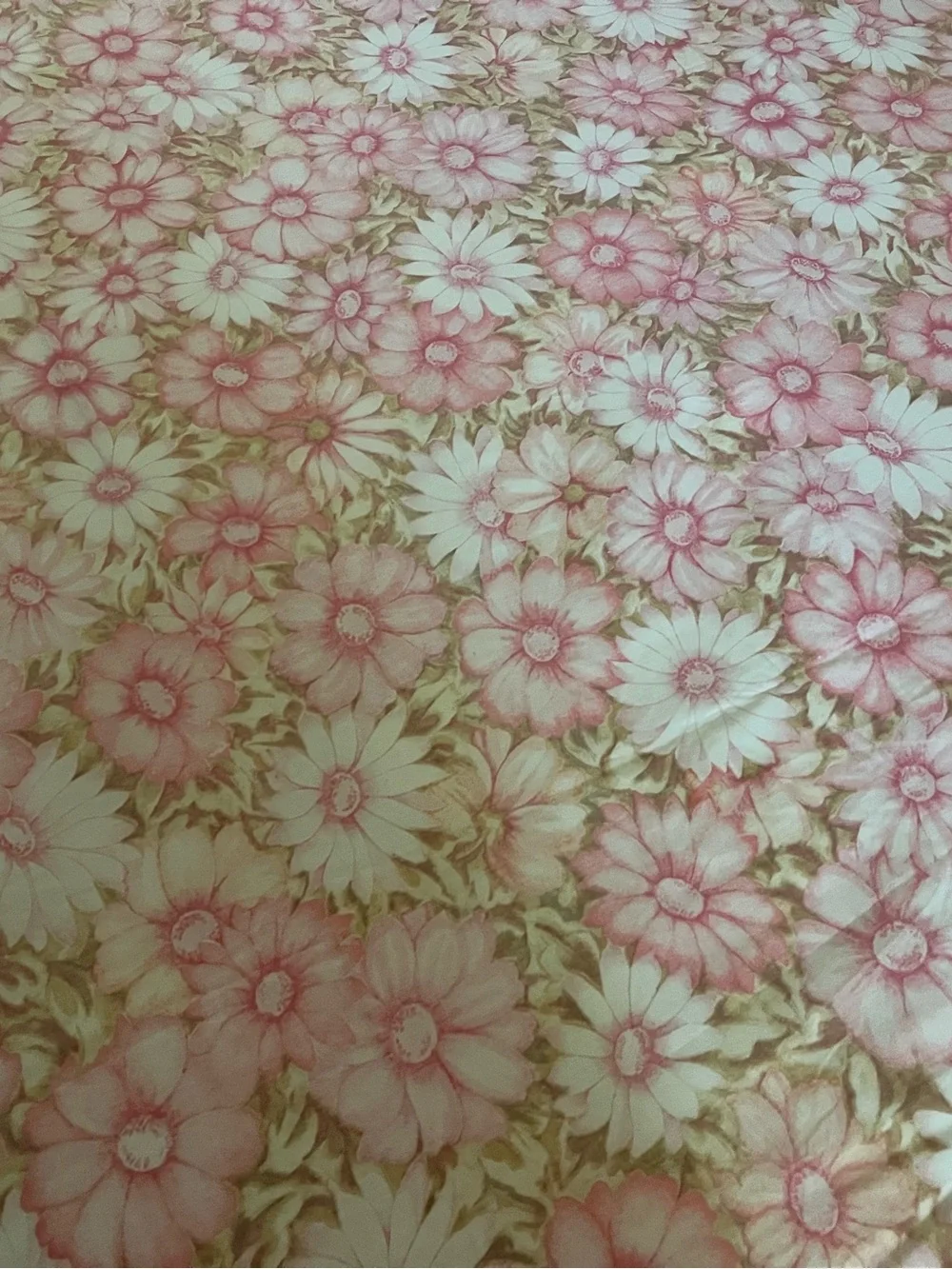 Vintage Cannon Monticello Floral Cotton flat top sheet percale